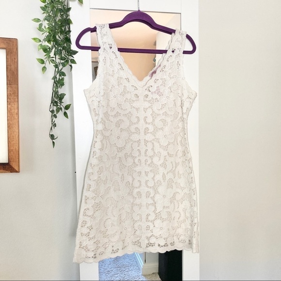 Calypso St. Barth Kagami Linen Lace Eyelet Wedding Dress NWT - Picture 7 of 16